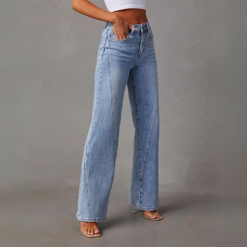 Elara | Locker geschnittene Jeans mit hoher Taille