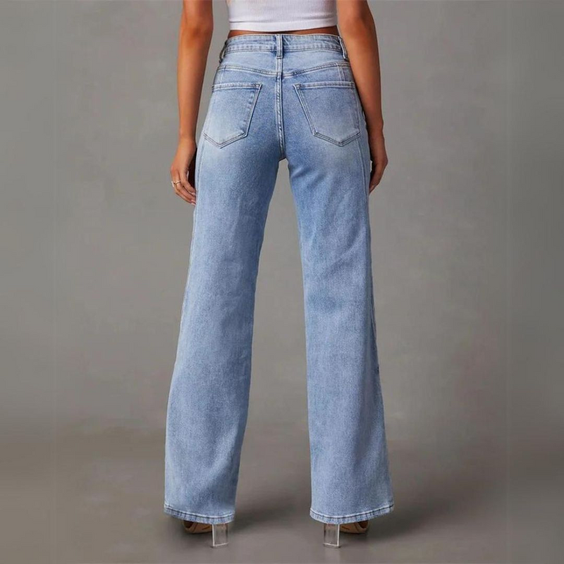 Elara | Locker geschnittene Jeans mit hoher Taille