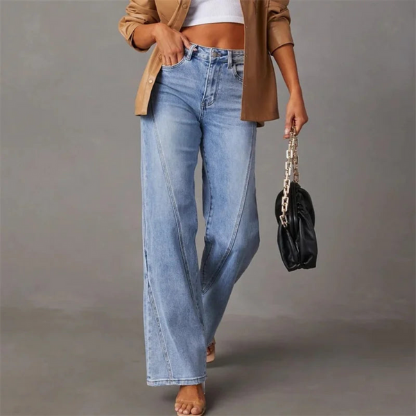 Elara | Locker geschnittene Jeans mit hoher Taille