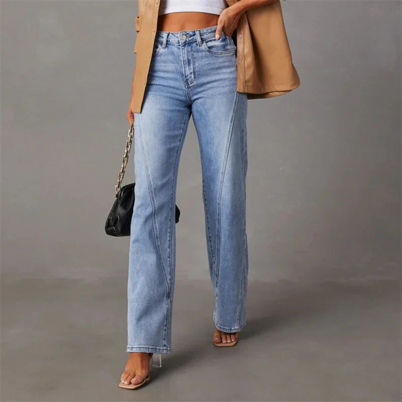 Elara | Locker geschnittene Jeans mit hoher Taille